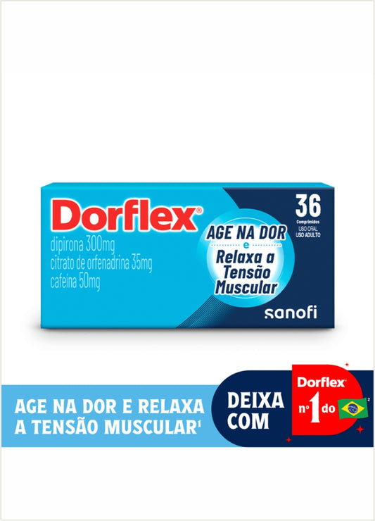 Dorflex Analgésico e Antitérmico Dipirona 300mg - 36 Comprimidos