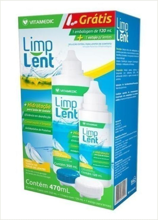 LIMP LENT Solução Estéril para Lentes de Contato 470ml